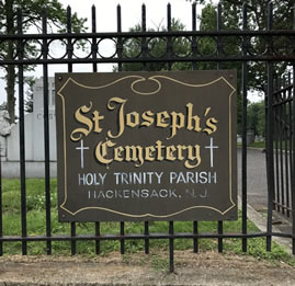 St.Joseph's Cemetery sign